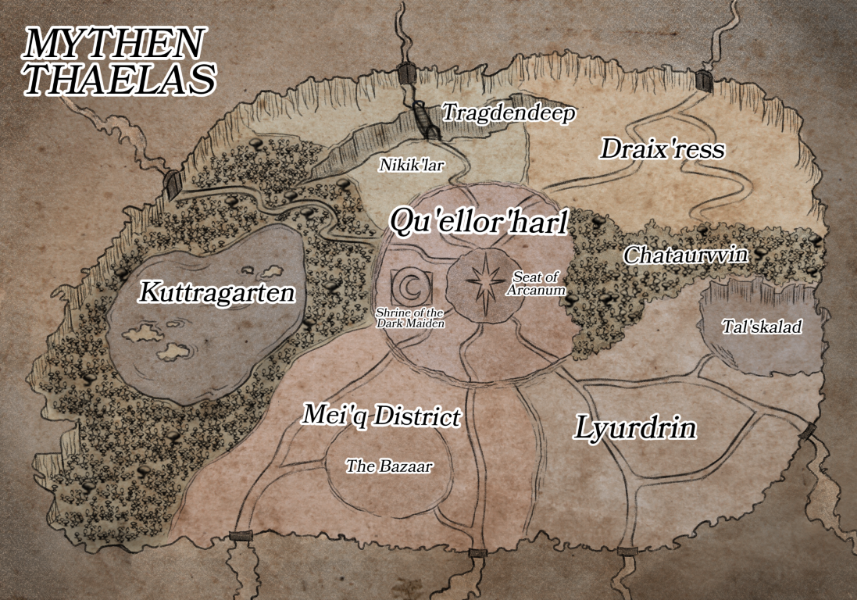 Mythen Thaelas map
